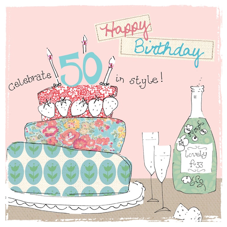 50th Birthday Cards for Men H