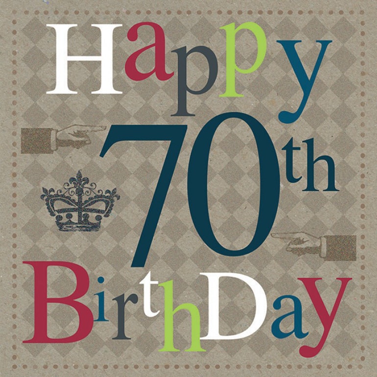 70th Birthday Card B