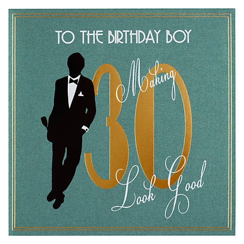 Husband 30th Birthday Card A