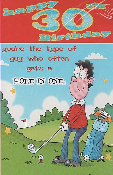 Husband 30th Birthday Card B