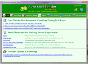 Auto Mail Sender™ File Edition Interface