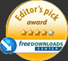 Free Downloads Center editor's pick award.