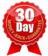 30-day money back guarantee.