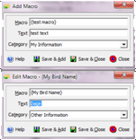 Add Macro/Edit Macro - {...}
