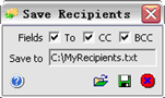 Save Recipients