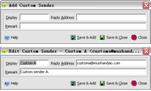 Add Custom Sender/Edit Custom Sender