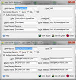 Add SMTP Account/Edit SMTP Account