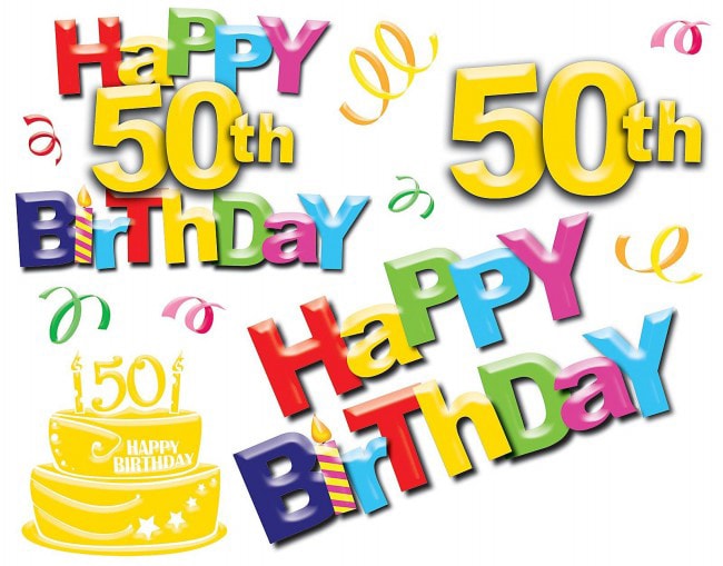 50th Birthday Card Greetings B