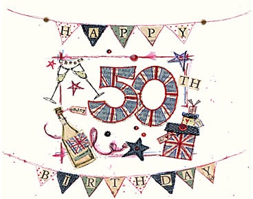 50th Birthday Greeting Cards H