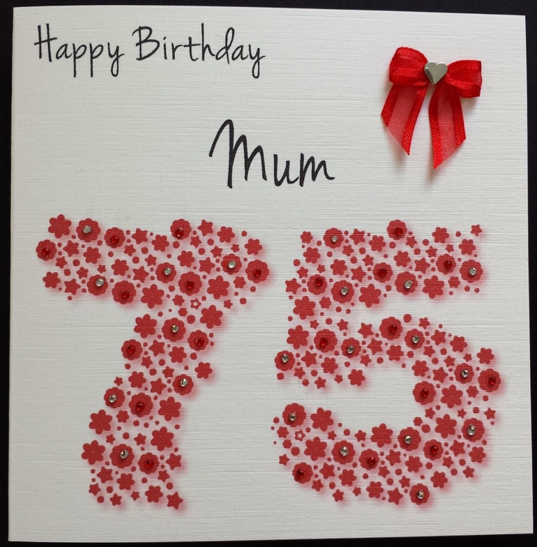 75th Birthday Cards A