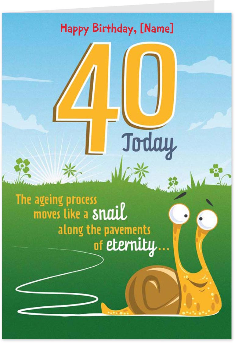 AMSBE - Free Funny Personalised 40th Birthday Cards, eCards