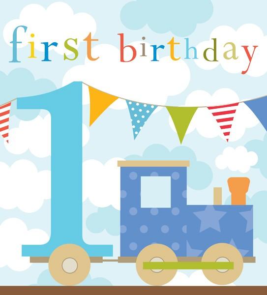 1st Birthday Cards for Baby Boy F
