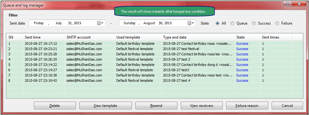 Queue/log manager