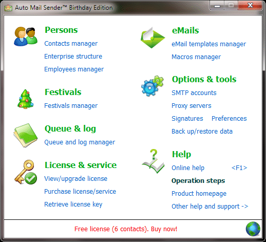 Windows 8 Auto Mail Sender Birthday Edition full