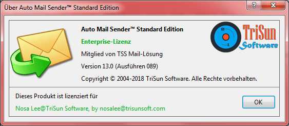 Informationen zu Auto Mail Sender™ Standard Edition