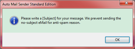 No-subject eMail