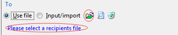 Use Recipients Files