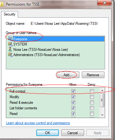 AMSSE Data Permissions